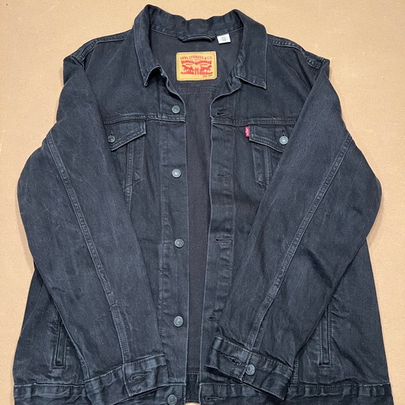 Levi's Charcoal Denim Jacket - Picture 1 of 3